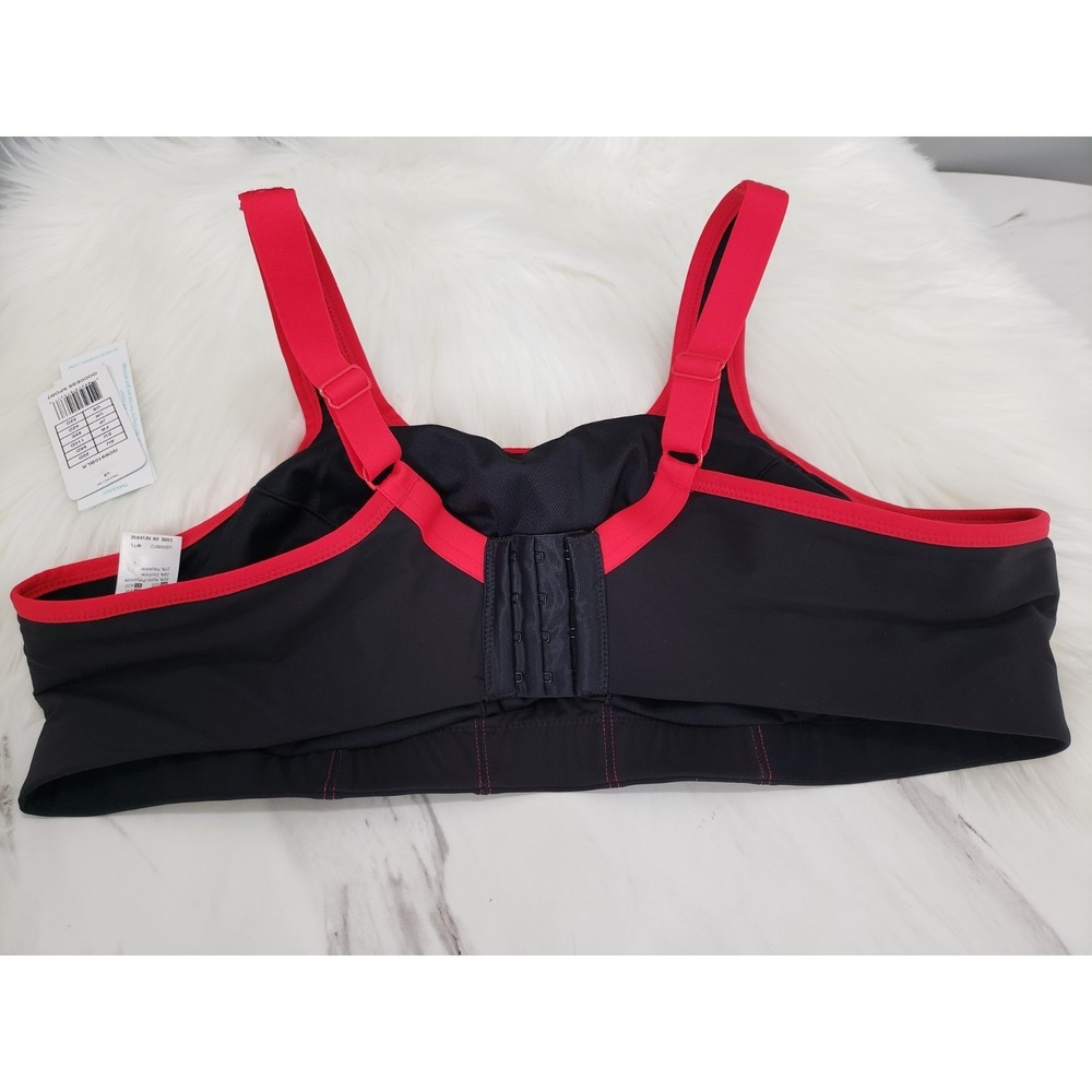 NEW‎  Goddess Women's 42D Sport Wireless Support Sports Bra GD6910 Black - Picture 4 of 4